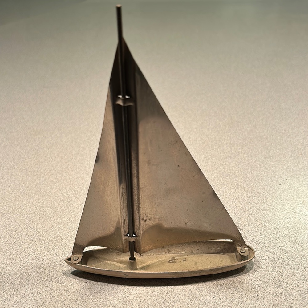Vintage Metal Sailboat